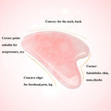 Rose Quartz Jade Gua Sha Natural Stone